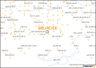 map of Dolinčiče