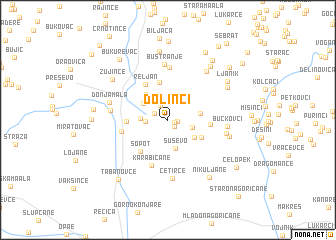 map of Dolinci