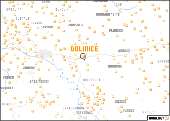 map of Dolinice