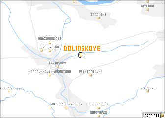 map of Dolinskoye