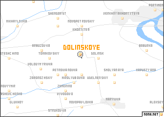 map of Dolinskoye