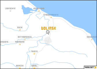 map of Dolinsk
