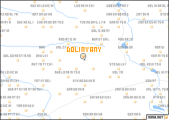 map of Dolinyany