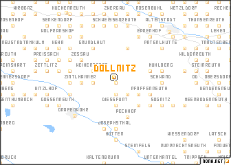 map of Döllnitz