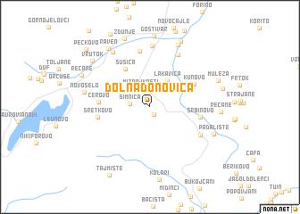 map of Dolna Ðonovica
