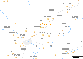 map of Dolna Maala