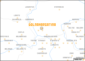 map of Dolna Margatina