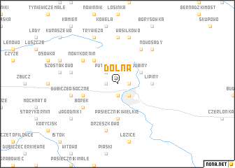 map of Dolna