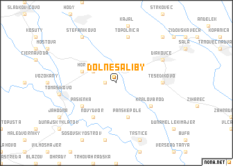 map of Dolné Saliby