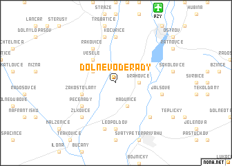 map of Dolné Voderady