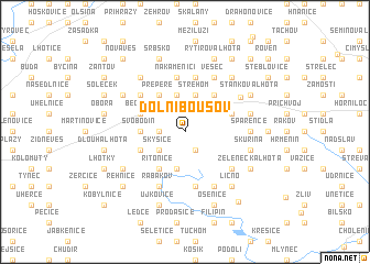 map of Dolní Bousov