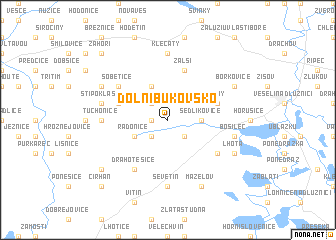 map of Dolní Bukovsko