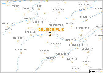 map of Dolni Chiflik