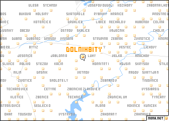 map of Dolní Hbity