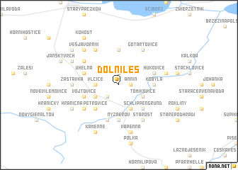 map of Dolní Les