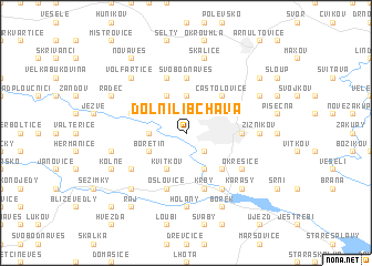 map of Dolní Libchava