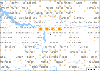 map of Dolní Paseka