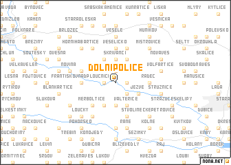 map of Dolní Police