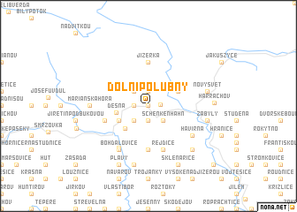 map of Dolní Polubný