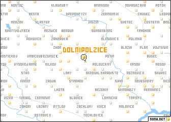 map of Dolní Polžice