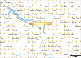 map of Dolní Rápotice