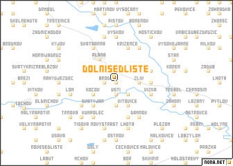 map of Dolní Sedliště