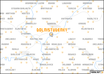 map of Dolní Studénky