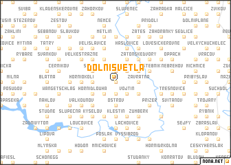 map of Dolní Světlá