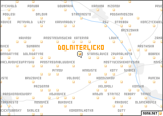 map of Dolní Těrlicko