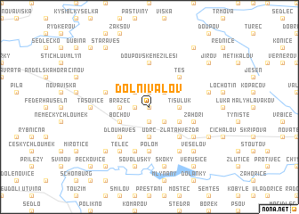 map of Dolní Valov