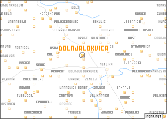 map of Dolnja Lokvica