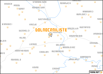 map of Dolno Crnilište