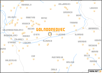 map of Dolno Oreovec