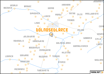 map of Dolno Sedlarce