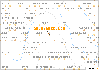 map of Dolný Dačov Lom