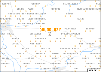 map of Doloplazy