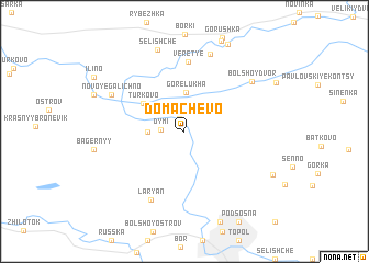 map of Domachëvo