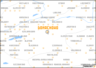 map of Domachowo