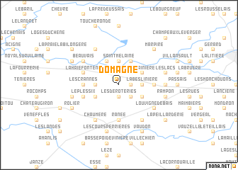 map of Domagné
