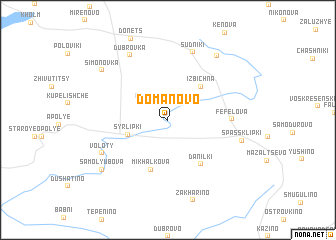 map of Domanovo