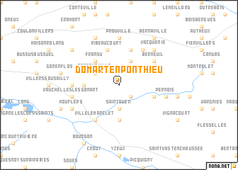 map of Domart-en-Ponthieu