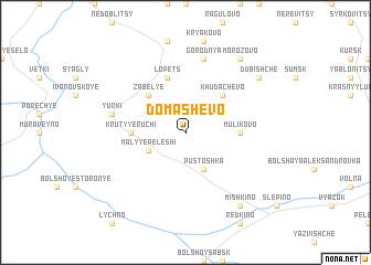 map of Domashëvo