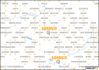 map of Domašín