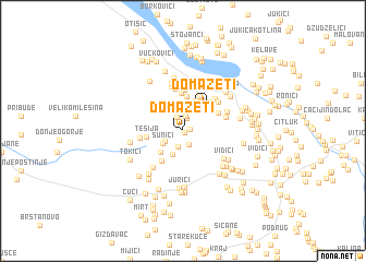 map of Domazeti