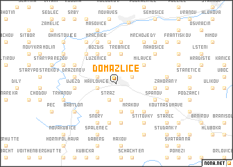 map of Domažlice