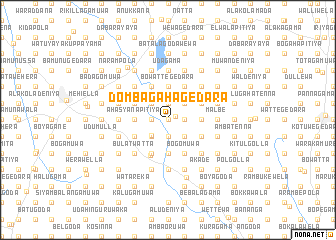 map of Dombagahagedara