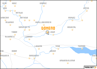 map of Domeño