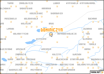 map of Dominiczyn