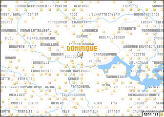 map of Dominique