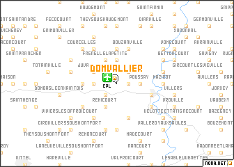 map of Domvallier